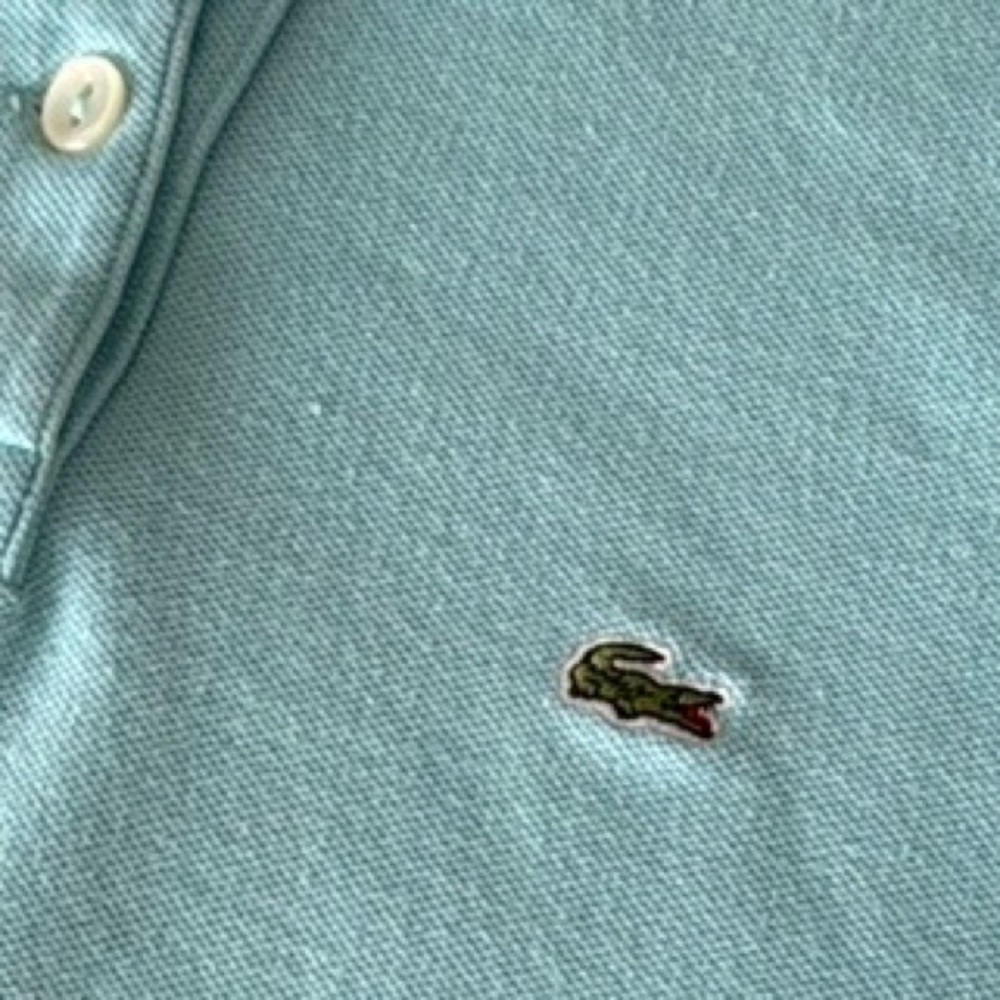 LACOSTE Girl’s Blue Polo Shirt, size Medium - Picture 7 of 10